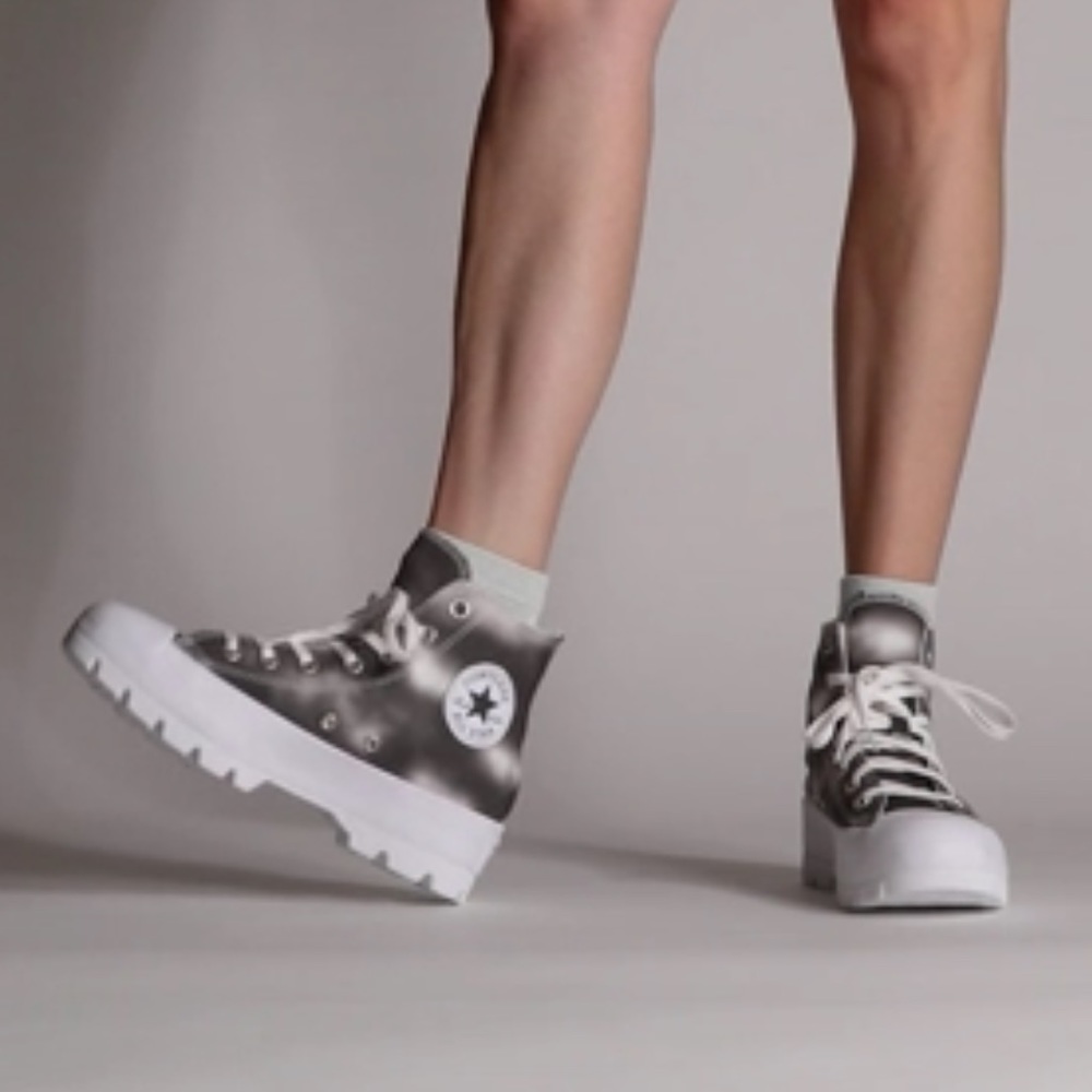 Lugged Platform Converse Grey